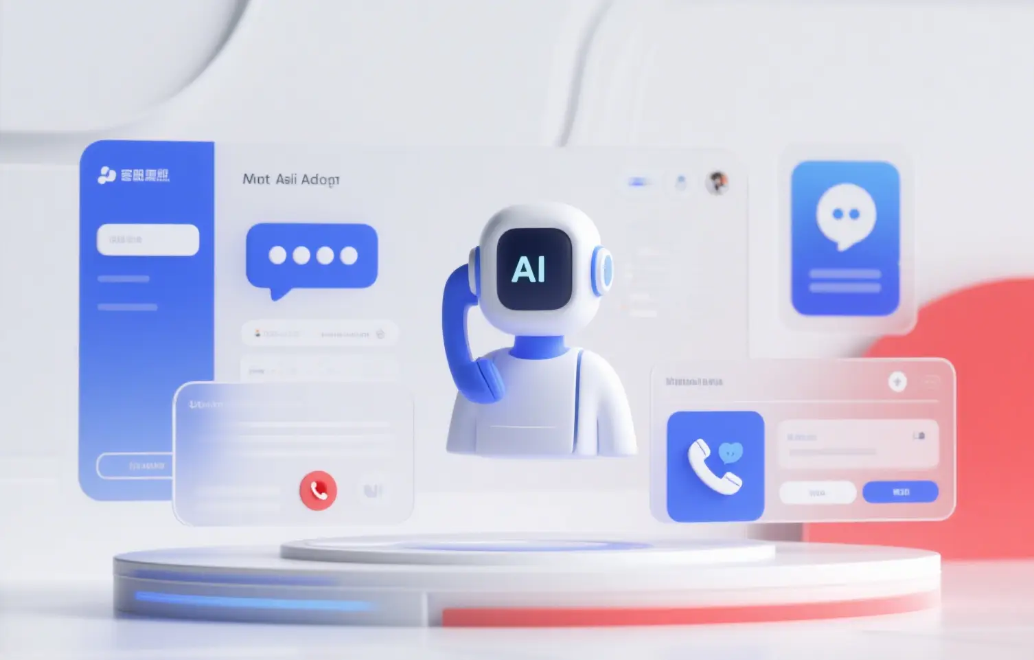 AI智能客服系统界面